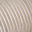 Ivory-coloured fabric cable.