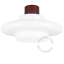 brown ceiling light with Art Deco lampshade Dores
