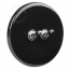 black porcelain switch - double two-way or simple nickel-plated toggle switch