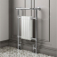 Traditional heated towel rail.