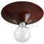Round brown wall or ceiling light.