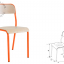 school-chair-orange-wood-stackable