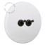 matte white porcelain switch - double two-way or simple black toggle switch
