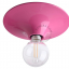 round pink wall or ceiling light