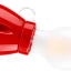 Applique en porcelaine rouge.