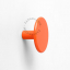 round orange wall hook or door knob