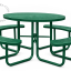 Steel garden table.