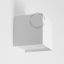 cube up&down white wall sconce