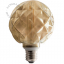 Smoked glass concave light bulb