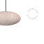 Linen and cotton pendant light.