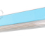 Lampe S14d aus hellblauem Porzellan.