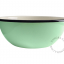 Mint green enamel bowl