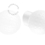White porcelain wall light with glass lampshade.