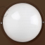 Round, brown bulkhead light.