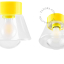 Yellow porcelain lamp.