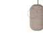 Linen and cotton lampshade for pendant light.