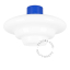 blue ceiling light with Art Deco lampshade Dores