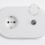 white flush mount outlet & switch – nickel-plated pushbutton