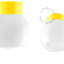 Yellow porcelain lamp.