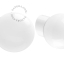 White porcelain wall light with glass lampshade.
