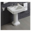 white ceramic pedestal washbasin