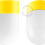 Yellow porcelain lamp.