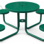 Table de jardin en acier.