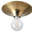 round brass wall or ceiling light