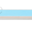 Lampe S14d aus hellblauem Porzellan.