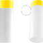 Yellow porcelain lamp.