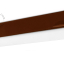 Lampe S14d aus braunem Porzellan.
