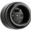 Surface mount black bakelite outlet - type E by THPG.