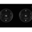 double flush mount black porcelain outlet