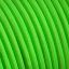 Fluorescent green fabric cable.