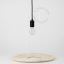 Linen and cotton lampshade for pendant light.