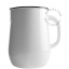 White enamel pitcher.