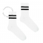 chaussettes unisexes blanches en coton bio