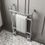 Traditional heated towel rail.