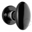 doorknob in black porcelain