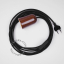 brown porcelain plug-in pendant light with switch and plug