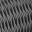 Grey fabric twisted cable.