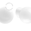 White porcelain wall light with glass lampshade.