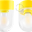 Yellow porcelain lamp.