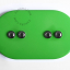 Ovale green switch with 4 pushbuttons.