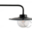 industrial wall light with glass shade for bathroom or outdoor use