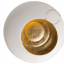 round white and gold wall light