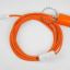 orange plug-in pendant light with switch and plug