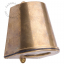 raw brass small wall light for outdoor use or bathroom