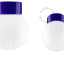 Blauwe, porseleinen lamp.