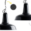 black enamel industrial pendant light